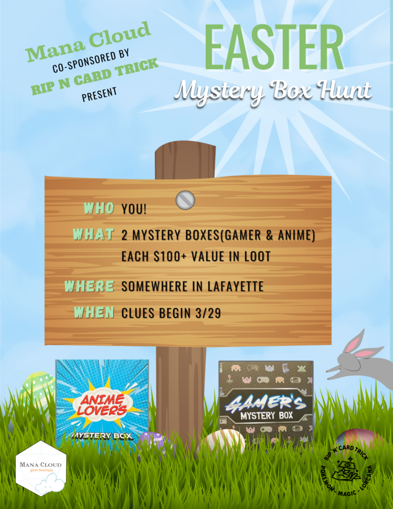 Easter Egg Hunt at Mana Cloud gaming store